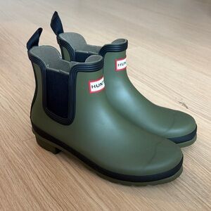 Hunter Green Ankle Boots